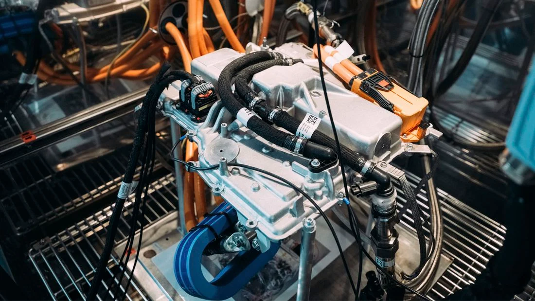 BMW conducts tests on its electric motors in specialized laboratories